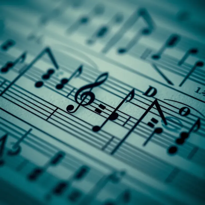 Musical notation example showcasing a classic binary form composition highlighting the transition between sections