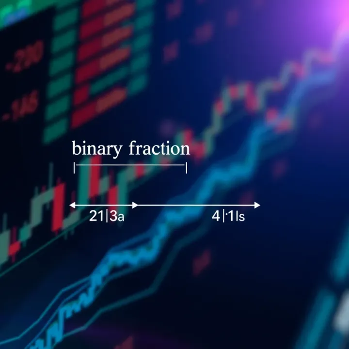 Understanding Binary Fraction Components Diagram illustrating binary fraction components and place values