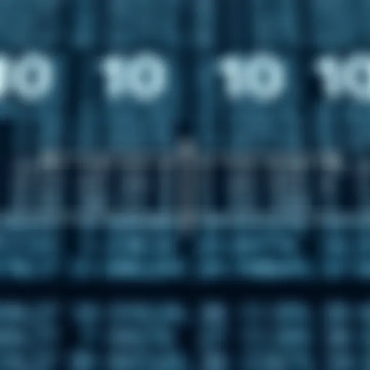 Diagram showing conversion between binary and decimal numbering systems with arrows indicating direction