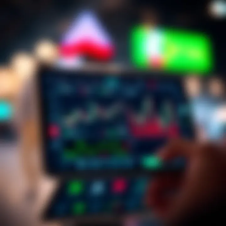 User-friendly forex trading app interface displaying charts and live currency rates