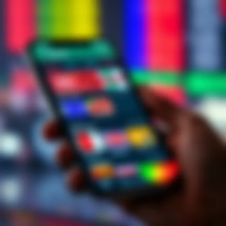 Illustration of a smartphone displaying various gift card options available for trading in Nigeria