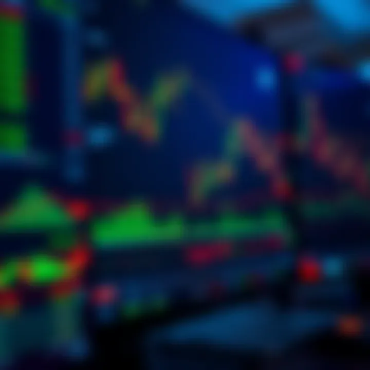 Dashboard displaying forex trading platform with currency charts and market data