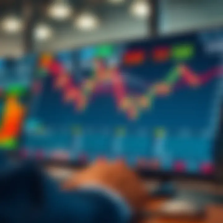 Illustration of a digital trading platform interface showing charts and options for binary trading in Nigeria