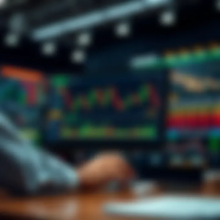 Conceptual illustration of risk management strategies in online forex trading