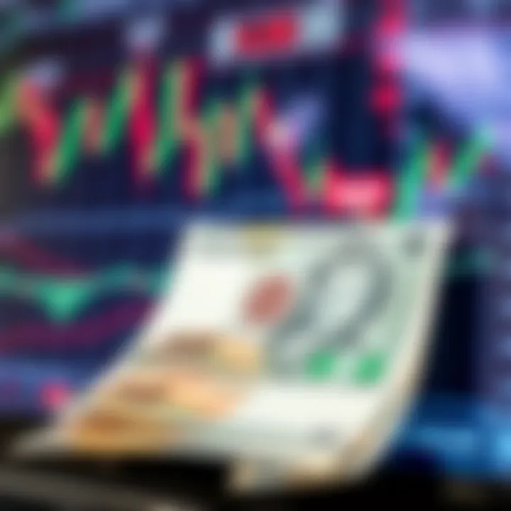 Illustration of forex chart with Nigerian Naira and global currencies symbols