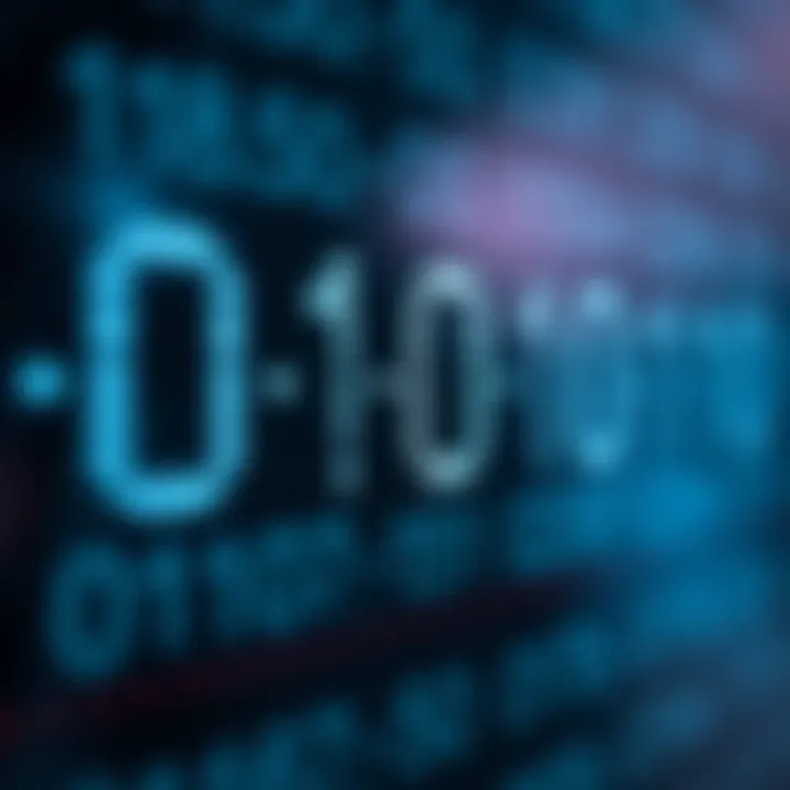 Visual representation of adding two binary numbers with clear digit alignment