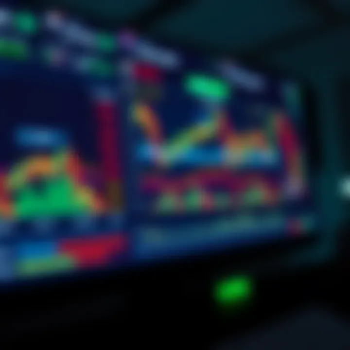 Overview of an online crypto trading platform interface displaying charts and market data