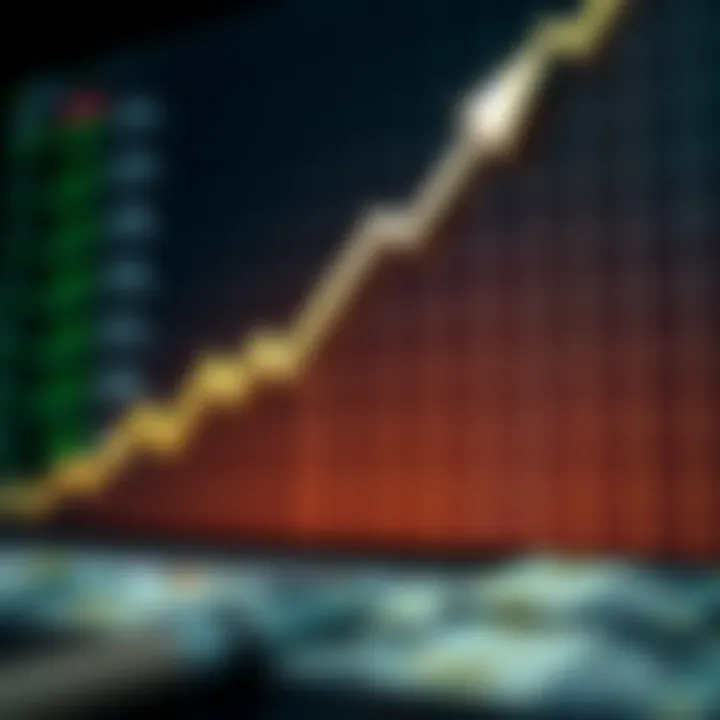 Graph showing upward trend in binary options trading with Nigerian currency symbols