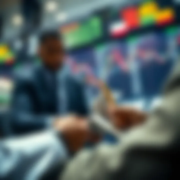 Conceptual illustration showing currency exchange with a focus on ethical trading and compliance
