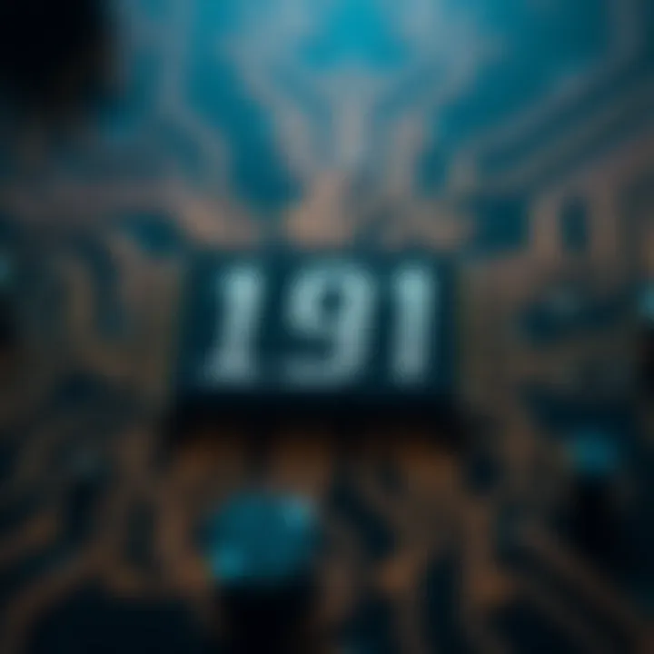 Visual representation of binary addition applied in computer circuitry