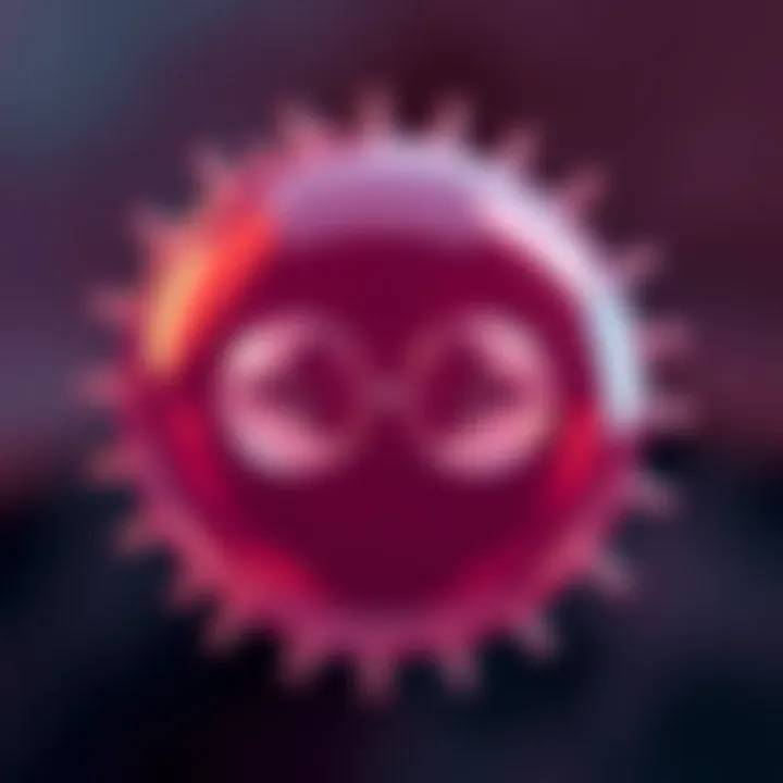 Diagram showing a single-celled organism dividing into two identical cells through binary fission