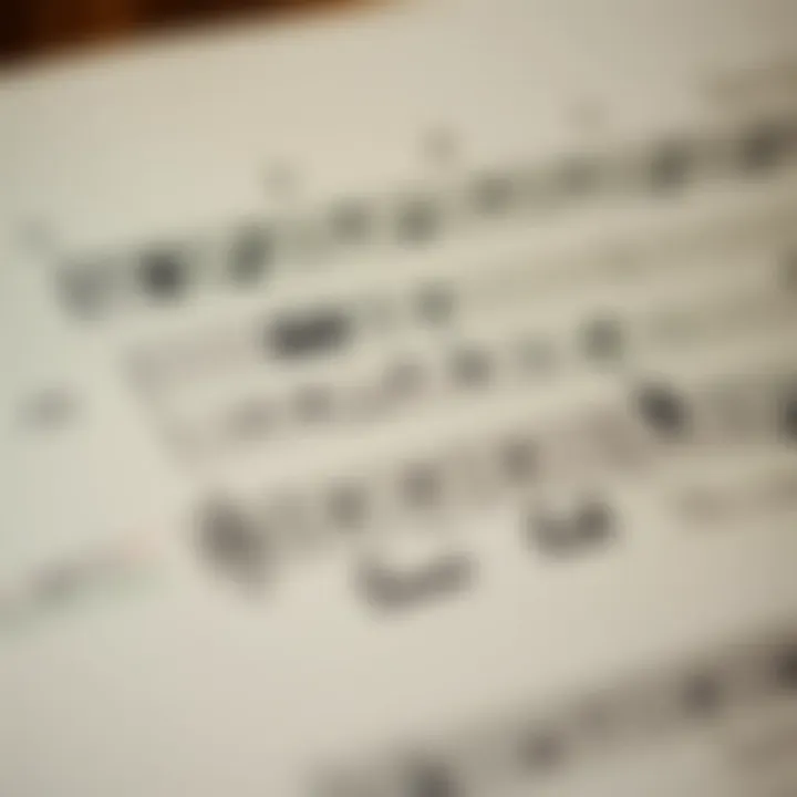 Musical notation showing a composition divided into binary form sections A and B