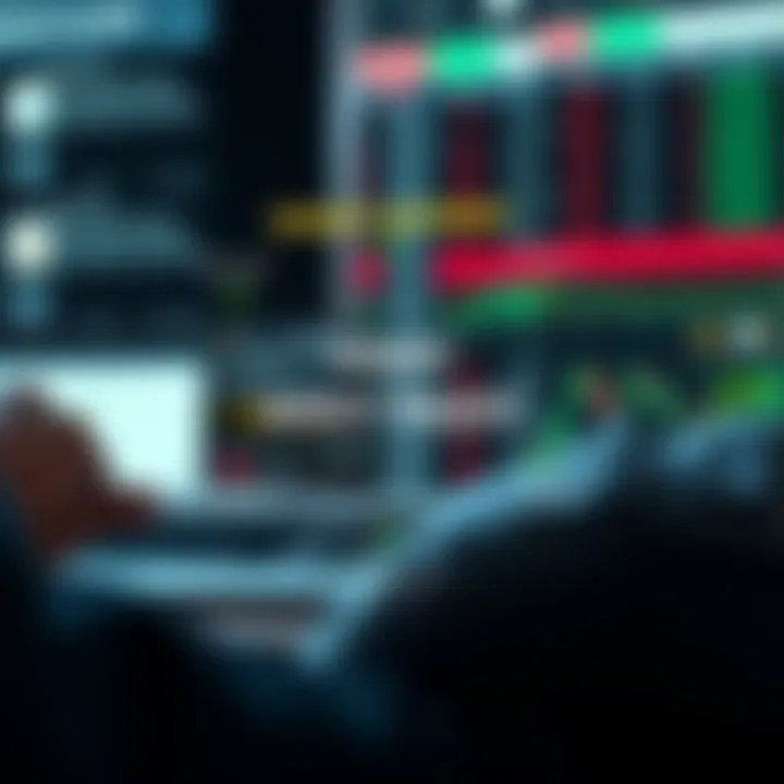 Diagram illustrating the concept of binary investment with clear options for predicted market outcomes