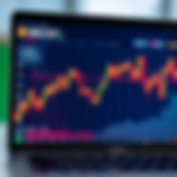 Graph illustrating the fluctuation of cryptocurrency prices on a digital trading platform in Nigeria