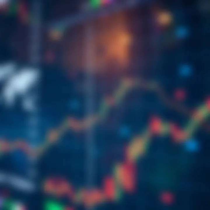 Conceptual illustration of global currencies interacting in a dynamic forex market