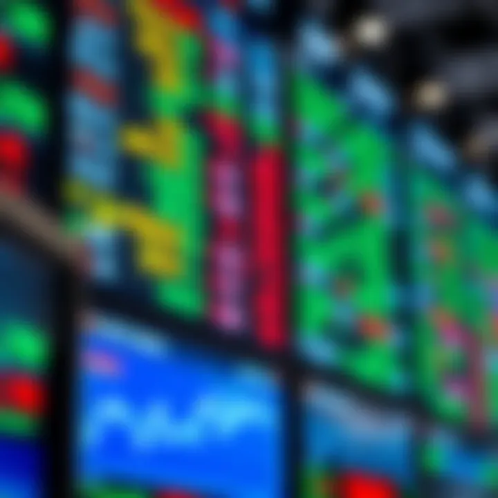 Global currency exchange rates displayed on digital screens symbolizing forex market activity