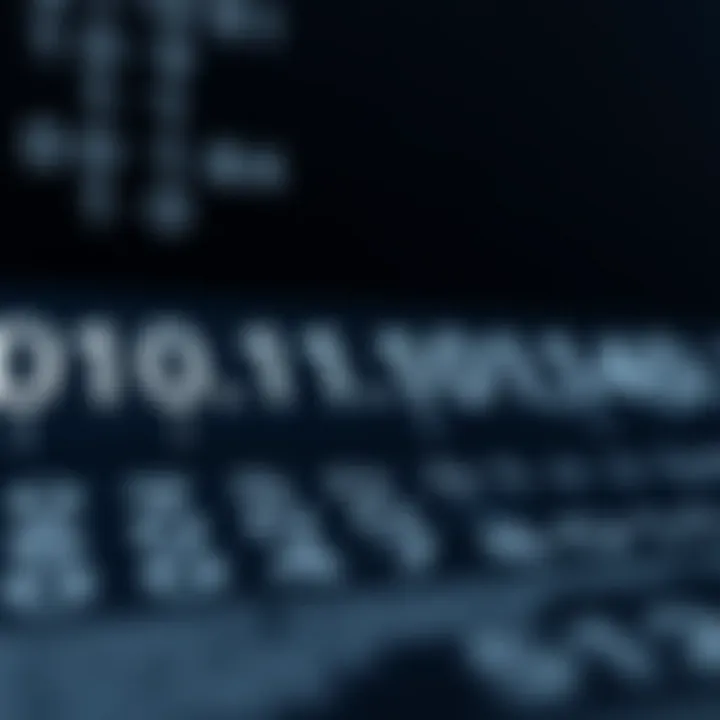 Diagram illustrating the binary numbering system with zeroes and ones