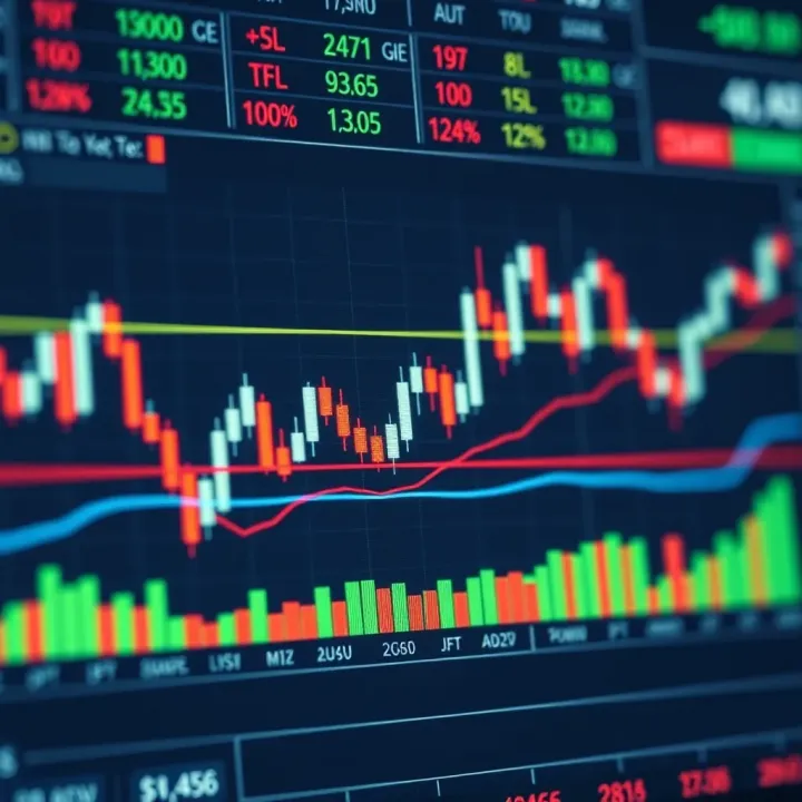 Chart displaying various candlestick patterns for trading analysis