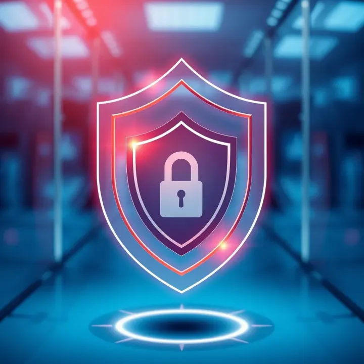 Security shield icon representing protection and compliance in trading applications