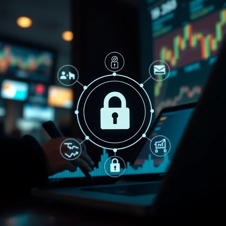 Secure online payment methods and security icons related to forex trading