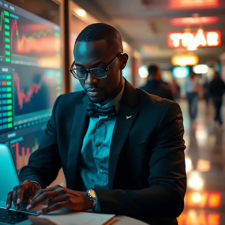 Visual representation of risk management techniques and psychological discipline for forex trading in Nigeria