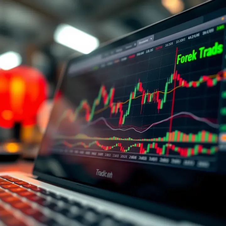 Chart displaying forex currency pair trends with technical indicators and Nigerian market data