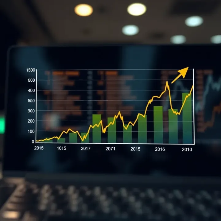 Graph depicting cost control and strategic growth trends influenced by risk management strategies
