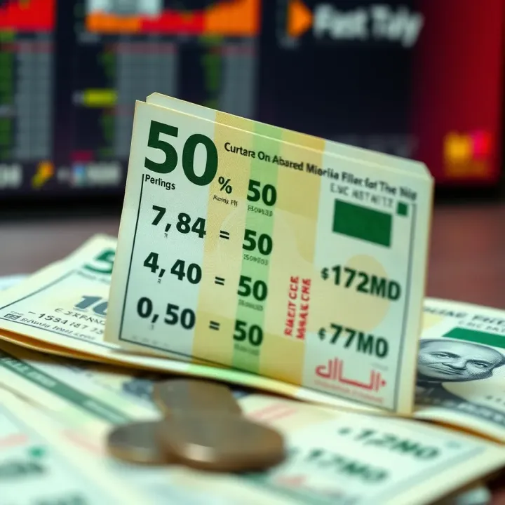 Currency Pairs and Profit Calculation in Nigerian Forex Market Illustration showing currency pairs with exchange rates and profit calculation for forex trading in Nigeria