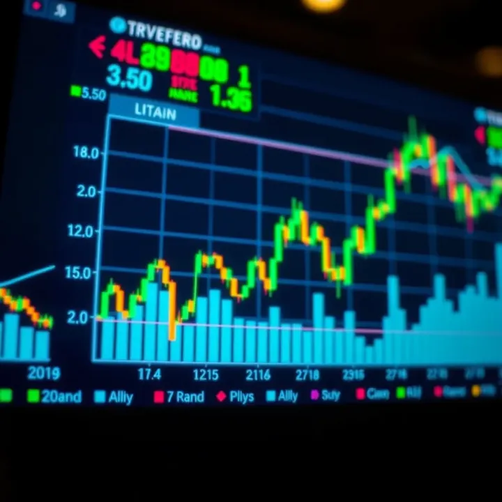 Graph showing currency value fluctuations with Nigerian Naira in forex market