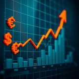 Graph showing upward trend with currency symbols and Nigerian naira signs