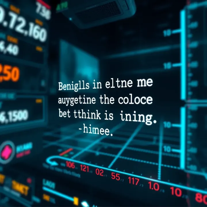 Inspirational quote encoded in binary digits displayed on a futuristic interface blending motivation with technology