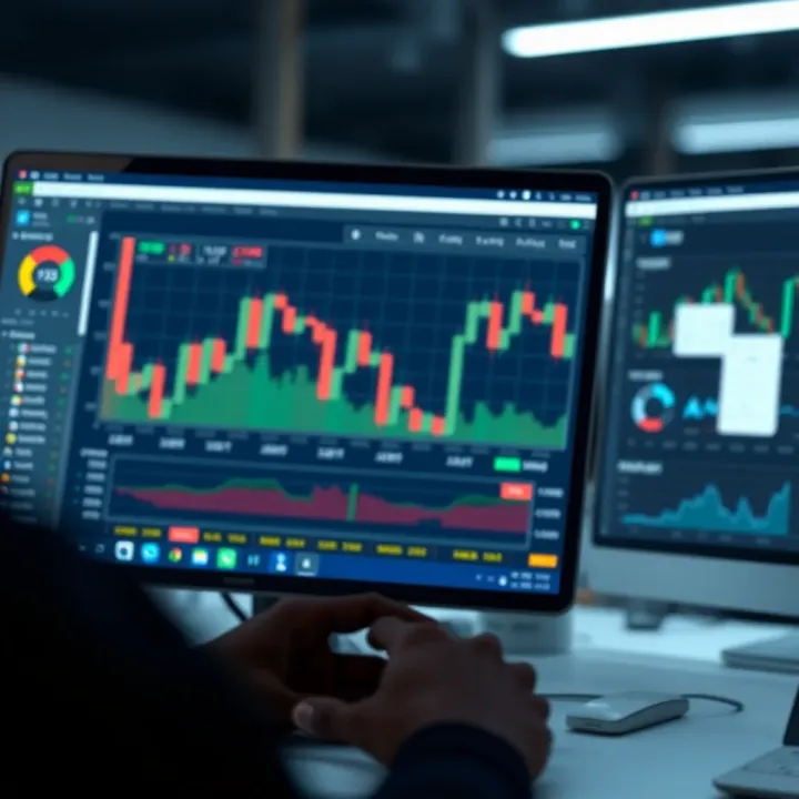 Visual of a secure online platform interface used for funding and managing a forex trading account