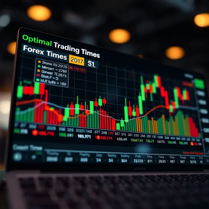 Chart illustrating optimal trading times during forex market sessions