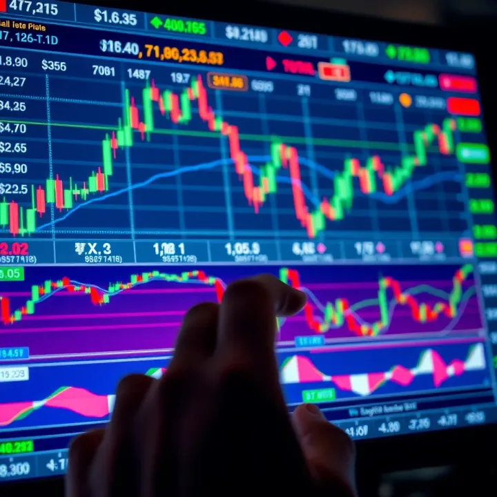 User interface showing various forex currency pairs with trading charts and indicators