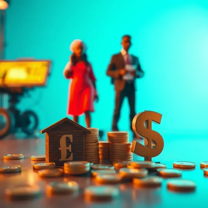 Illustration of flexible investment options with currency exchange icons and Nigerian naira symbol