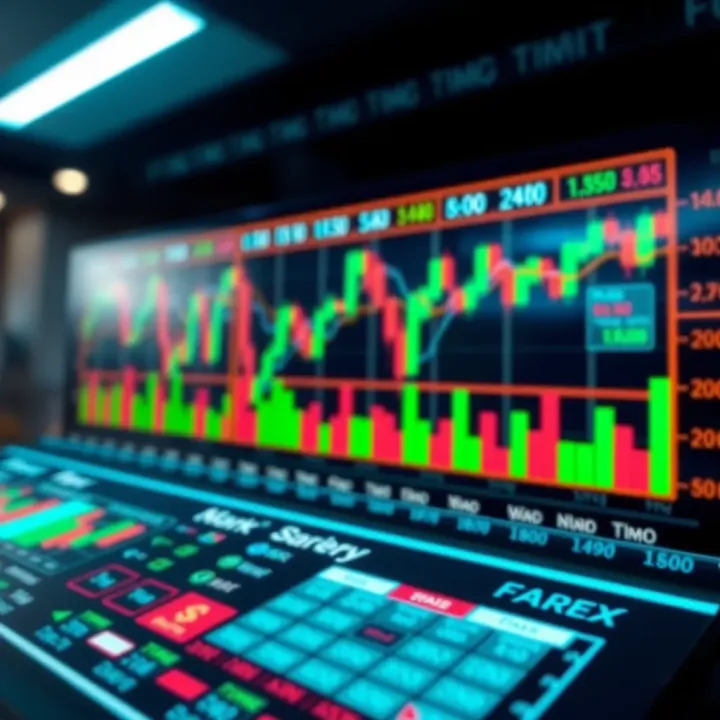 Chart illustrating currency pair volatility during peak trading times to optimize trade entries