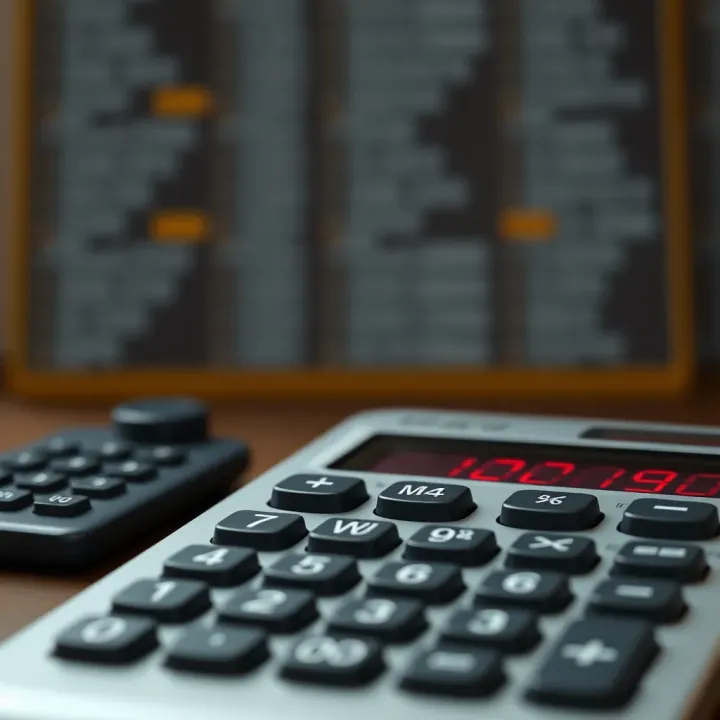 Diagram illustrating basic binary arithmetic operations used in calculators