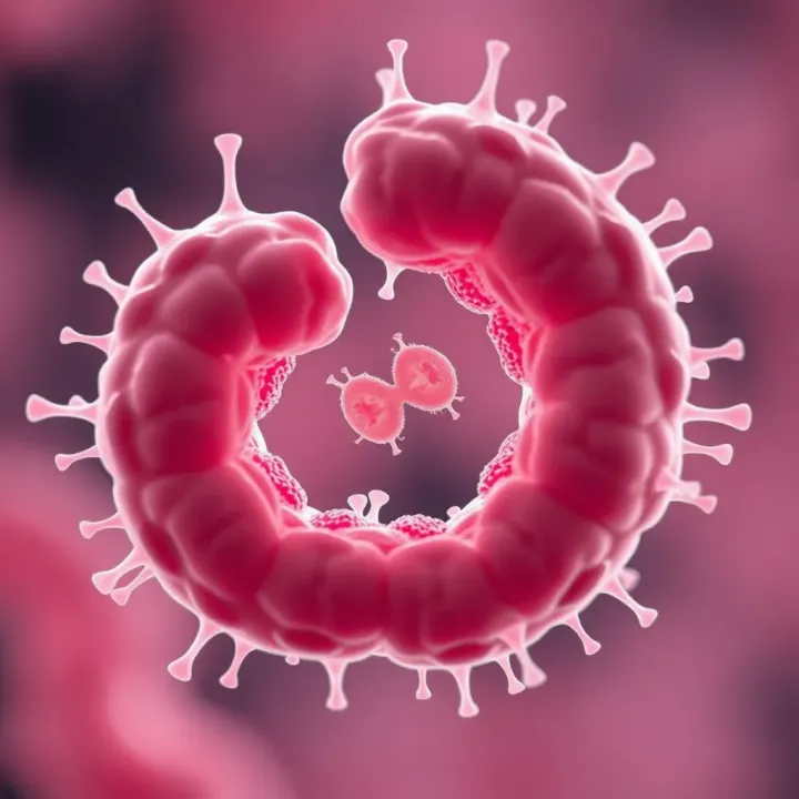 Microorganisms Reproducing Through Binary Fission Examples of microorganisms such as bacteria undergoing asexual reproduction by splitting