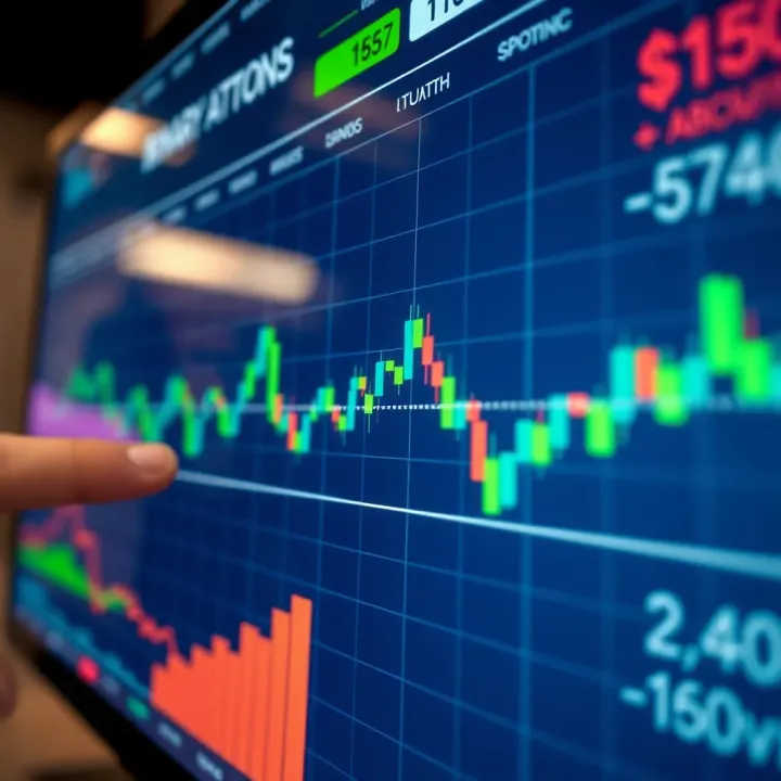 Chart displaying various binary options indicators with accuracy levels
