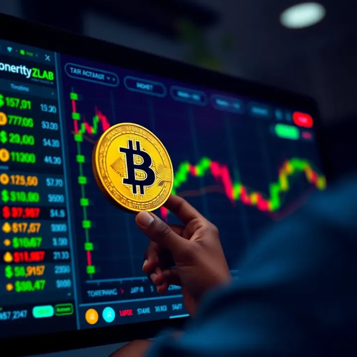 Secure crypto trading platform interface showcasing currency exchange options
